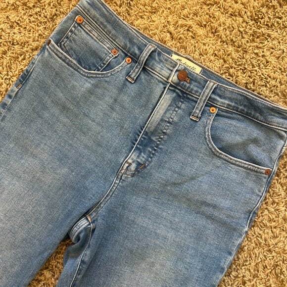 MADEWELL Cali Demi-Boot Jeans in Women's Size 29 Light Wash High Rise - Picture 2 of 7